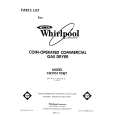 WHIRLPOOL CG2951XSW1 Katalog Części