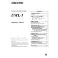 ONKYO UWL-1 Instrukcja Obsługi