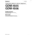 SONY GDM-1606 Instrukcja Obsługi
