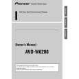 PIONEER AVD-W6200 Instrukcja Obsługi