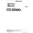 PIONEER CD-SR80/E Instrukcja Serwisowa