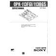 SONY OPK113FGI/BG Instrukcja Serwisowa
