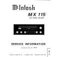 MCINTOSH MX115 Instrukcja Serwisowa