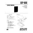 SONY XEP800 Instrukcja Serwisowa