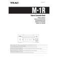 TEAC M1R Instrukcja Obsługi