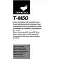 ONKYO TM50 Instrukcja Obsługi