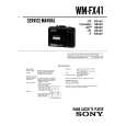 SONY WM-FX41 Instrukcja Serwisowa