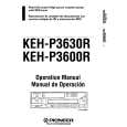 PIONEER KEH-P3600R Instrukcja Obsługi