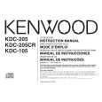 KENWOOD KDC105 Instrukcja Obsługi