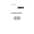 ZANUSSI ZAC209SI Instrukcja Obsługi