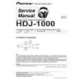 PIONEER HDJ-1000/XCN1/WL5 Instrukcja Serwisowa