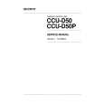 SONY CCU-D50P VOLUME 1 Instrukcja Serwisowa