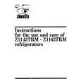ZANUSSI Z1162TRM Instrukcja Obsługi