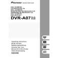 PIONEER DVR-A07XLA/KBXV Instrukcja Obsługi
