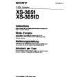 SONY XS-3051 Instrukcja Obsługi