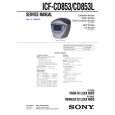 SONY ICFCD853L Instrukcja Serwisowa