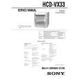 SONY HCDVX33 Instrukcja Serwisowa