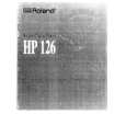 ROLAND HP126 Instrukcja Obsługi