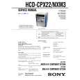 SONY HCD-CPX22 Instrukcja Serwisowa