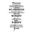 PIONEER XC-IS22VCD/ZBDXJ Instrukcja Obsługi