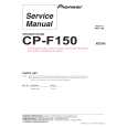 PIONEER CP-F150/SXTW/EW5 Instrukcja Serwisowa