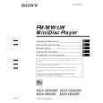 SONY MDXC6500RV Instrukcja Obsługi