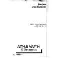 ARTHUR MARTIN ELECTROLUX AHO620W Instrukcja Obsługi