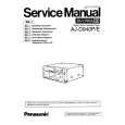 PANASONIC AJD940E VOLUME 1 Instrukcja Obsługi