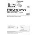 PIONEER CDX-FM1259UC Instrukcja Serwisowa