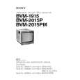 SONY BVM-2015PM Instrukcja Serwisowa