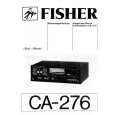 FISHER CA-276 Instrukcja Obsługi