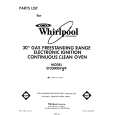 WHIRLPOOL SF3300ERW4 Katalog Części
