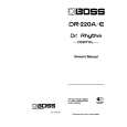 BOSS DR-220A Instrukcja Obsługi