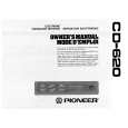 PIONEER CD-620 Instrukcja Obsługi