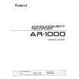 ROLAND AR-1000 Instrukcja Obsługi