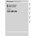 PIONEER CD-UB100/XN/E5 Instrukcja Obsługi
