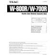 TEAC W700R Instrukcja Obsługi