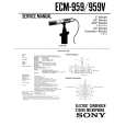 SONY ECM959V Instrukcja Serwisowa