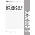 PIONEER DV-989AVI-S/HLXJ Instrukcja Obsługi