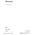 PIONEER BDP-LX91/WY5 Instrukcja Obsługi
