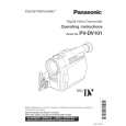 PANASONIC PVDV101 Instrukcja Obsługi