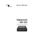 NAKAMICHI NR-100 Instrukcja Serwisowa