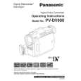 PANASONIC PVDV800D Instrukcja Obsługi