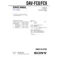 SONY DAV-FC9 Instrukcja Serwisowa