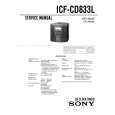 SONY ICF-CD833L Instrukcja Serwisowa