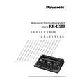 PANASONIC RK-H500 Instrukcja Obsługi