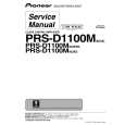 PIONEER PRS-D1100M/XS/EW5 Instrukcja Serwisowa