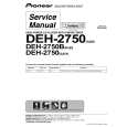 PIONEER DEH-2750/XM/ES Instrukcja Serwisowa