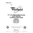 WHIRLPOOL SF3007SRW3 Katalog Części