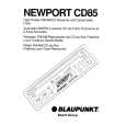 BLAUPUNKT NEWPORT CD85 Instrukcja Obsługi